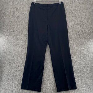 Le Suit Pants Womens 10 Black Straight Leg Trouser Stretch Office Career Work
